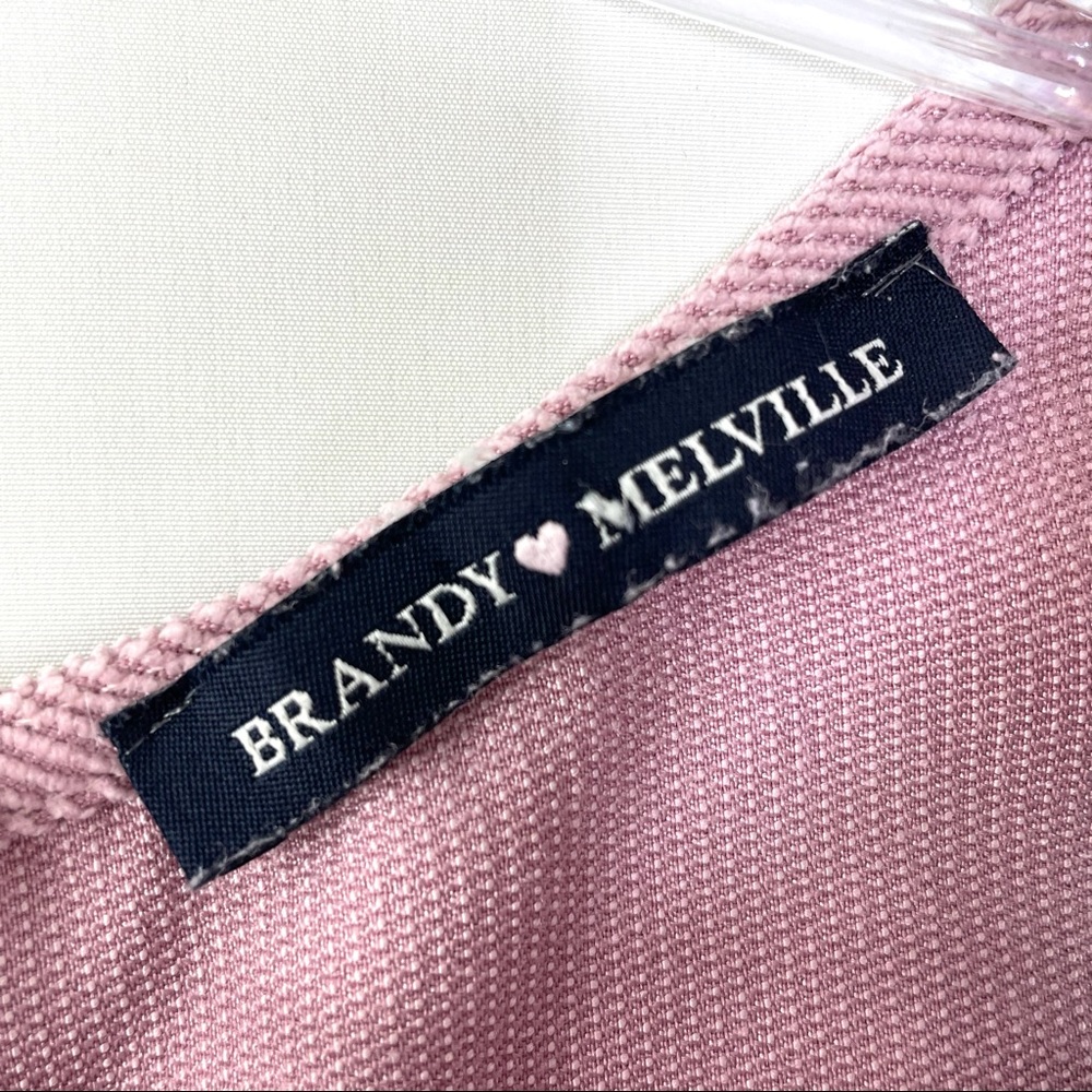 RARE Brandy Melville Jenna Corduroy Dusty Pink Blush Pink Mauve Dress Sz S/M - Picture 10 of 10